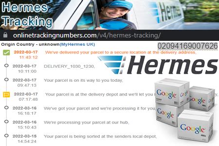 hermes traciing|hermes tracking number on label.